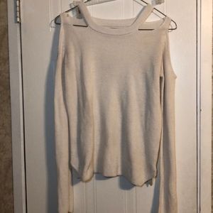 white off shoulder shirt